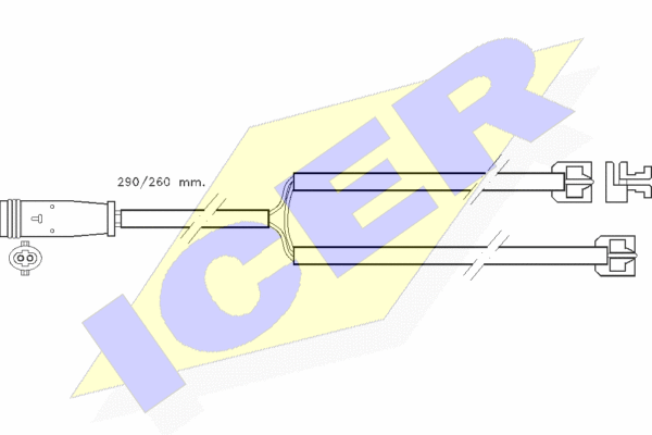 Senzor de avertizare,uzura placute de frana 610335 E C ICER